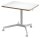 LEITZ Ergo höhenverstellbarer Schreibtisch weiß rechteckig, 4-Fuß-Gestell weiß 80,0 x 60,0 cm
