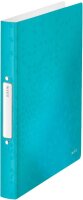 LEITZ WOW Ringbuch 2-Ringe eisblau-metallic 3,2 cm DIN A4, 1 St.