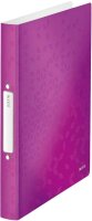 LEITZ WOW Ringbuch 2-Ringe violett-metallic 3,2 cm DIN A4, 1 St.