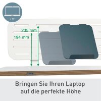 LEITZ Pegboard Anbau-Schreibtisch-Organizer weiß , 1 St.