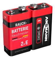 ANSMANN Batterien 6LR61 Alkali-Mangan E-Block 9,0 V, 2 St.