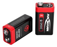 ANSMANN Batterien 6LR61 Alkali-Mangan E-Block 9,0 V, 2 St.