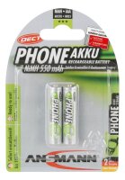 ANSMANN Akkus Ni-MH Micro AAA 550 mAh, 2 St.