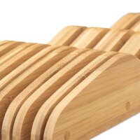 relaxdays L Messer-Schubladeneinsatz braun 1 St.