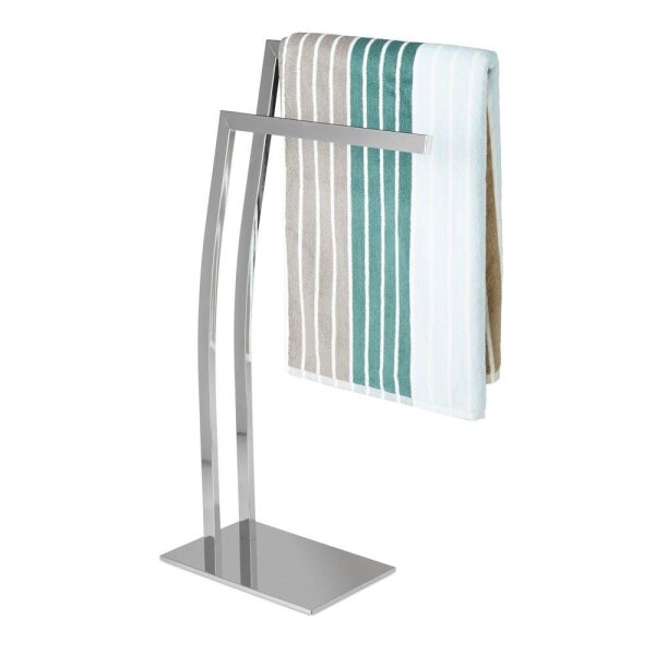 relaxdays Handtuchständer WIMEDO silber, 1 St.