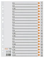 bene Ordnerregister DIN A4 Vollformat A-Z grau 21-teilig,...