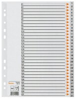 bene Ordnerregister DIN A4 Vollformat 1-31 grau...