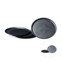 relaxdays Pizzableche Ø 29,0 cm, 4 St.