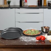 relaxdays Pizzableche Ø 29,0 cm, 4 St.