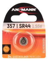 ANSMANN Knopfzelle SR44/357 Silberoxid 1,5 V, 1 St.