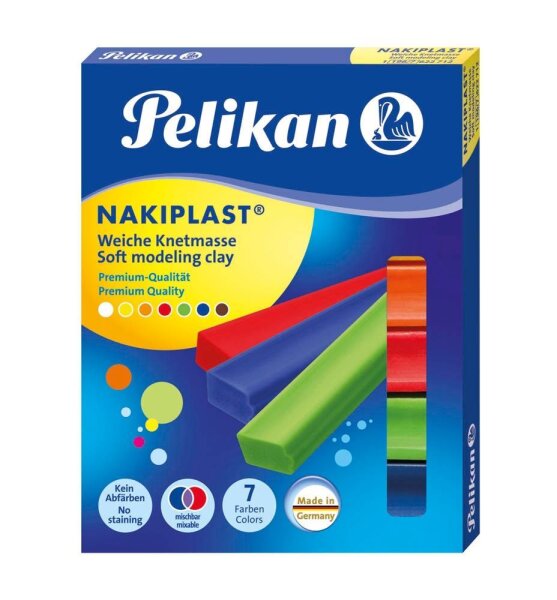 Pelikan Knete Nakiplast 196/7 farbsortiert, 125,0 g