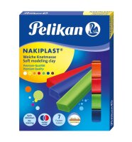 Pelikan Knete Nakiplast 196/7 farbsortiert, 125,0 g