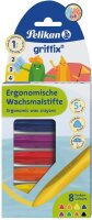 Pelikan griffix® Wachsmalstifte farbsortiert, 8 St.