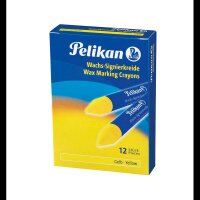 Pelikan 772/12 Signierkreiden gelb, 12 St.