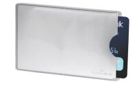 DURABLE Kreditkartenhülle RFID SECURE silber 5,4 x...