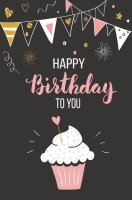 LUMA Geburtstagskarte Happy Birthday LU1591 DIN B6, 1 St.