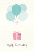 LUMA Geburtstagskarte Happy Birthday LU1700 DIN B6, 1 St.