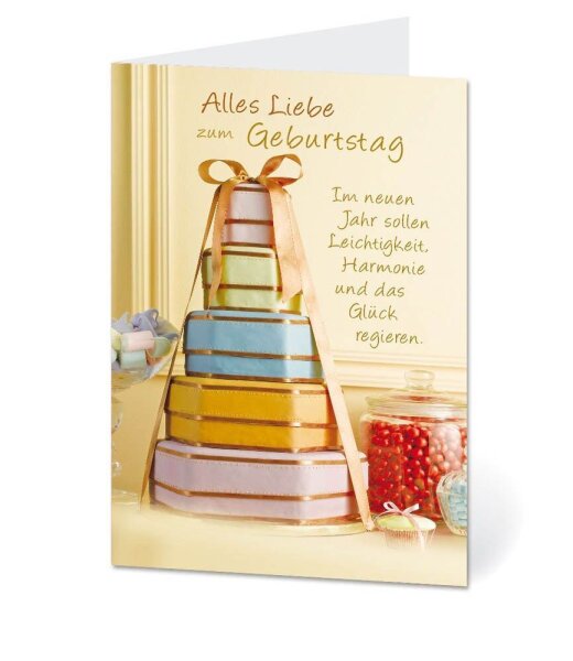 LUMA Geburtstagskarte Geschenke LU66 DIN B6, 1 St.