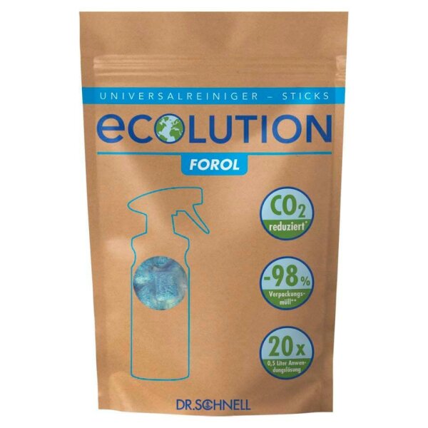 Dr. Schnell ECOLUTION FOROL Allzweckreiniger 20 x 3 g, 20 St.