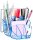 cep Stiftehalter Ice Blue blau-transparent Polystyrol 6 Fächer 14,3 x 15,8 x 9,3 cm