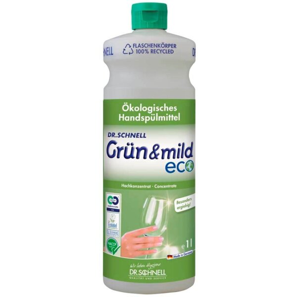 Dr. Schnell Grün & mild eco Spülmittel, 1 l, 1 St.