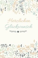 LUMA Glückwunschkarte Blumen LU2163 DIN B6, 1 St.