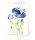 LUMA Grußkarte Blaue Blume LU1734 DIN B6, 1 St.