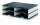 styro Sortierstation styrodoc duo black & white schwarz/weiß mit 4 Fächern