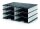 styro Sortierstation styrodoc duo black & white schwarz/weiß mit 6 Fächern