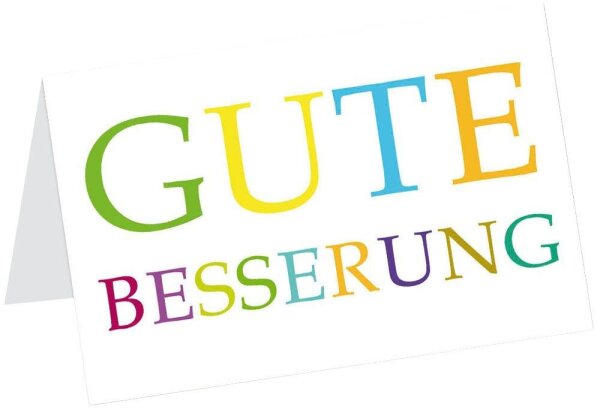LUMA Genesungskarte Gute Besserung LU773 DIN B6, 1 St.