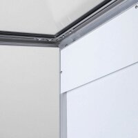 Showdown® Displays LED-Leuchtrahmen silber 2x DIN A4 50,5 x 2,3 x 47,7 cm, 1 St.