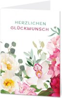 LUMA Glückwunschkarte Blumen LU1680 DIN B6, 1 St.