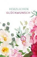 LUMA Glückwunschkarte Blumen LU1680 DIN B6, 1 St.