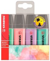 STABILO BOSS ORIGINAL Textmarker farbsortiert, 4 St.