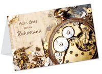 LUMA Ruhestand Karte Uhr LU35 DIN B6, 1 St.