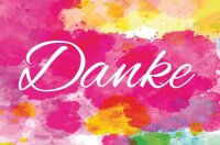 LUMA Dankeskarte Farben LU1855 DIN B6, 1 St.