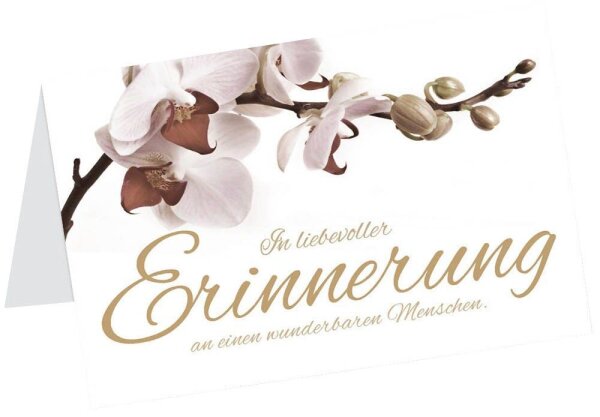 LUMA Trauerkarte Erinnerung LU1914 DIN B6, 1 St.