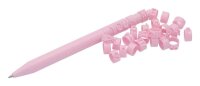 WEDO Kugelschreiber LetterPen PUZZLE rosa, Schreibfarbe:...