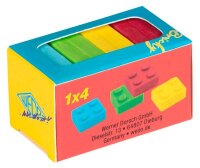 WEDO Radiergummis Bricky farbsortiert, 4 St.
