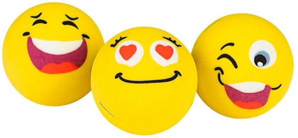 WEDO Radiergummi Smilie gelb, 3 St.