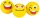 WEDO Radiergummi Smilie gelb, 3 St.