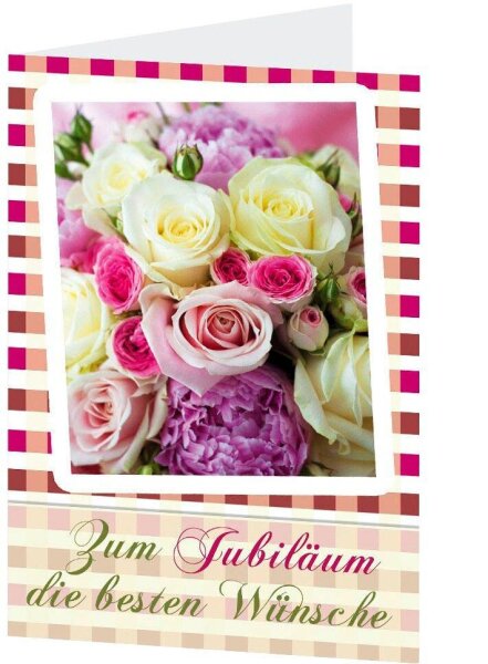 LUMA Jubiläumskarte Rosen LU189 DIN B6, 1 St.