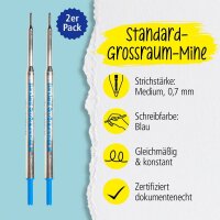 ONLINE® Kugelschreiberminen M blau, 2 St.
