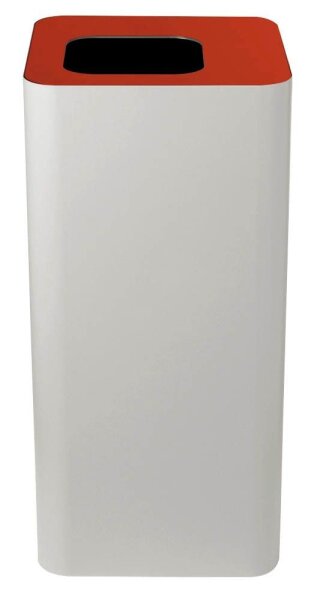 TKG Pure Mülleimer 100,0 l weiß, rot, 1 St.