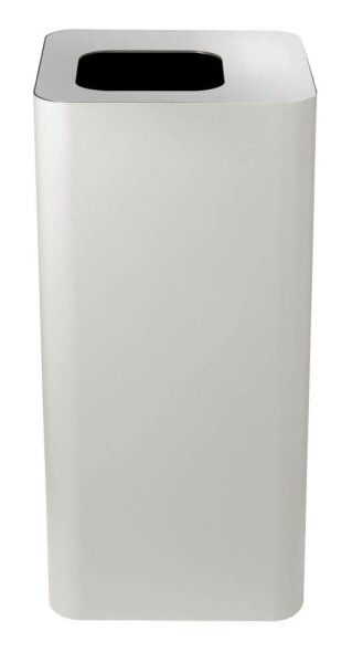 TKG Pure Mülleimer 100,0 l weiß, silber, 1 St.