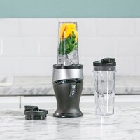 NINJA® QB3001EUS Smoothie-Maker schwarz/silber 700 W