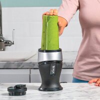 NINJA® QB3001EUS Smoothie-Maker schwarz/silber 700 W
