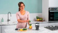NINJA® QB3001EUS Smoothie-Maker schwarz/silber 700 W