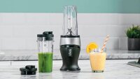 NINJA® QB3001EUS Smoothie-Maker schwarz/silber 700 W