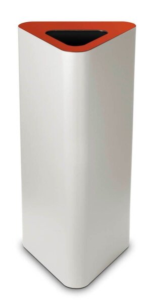 TKG Pure Mülleimer 60,0 l weiß, rot, 1 St.